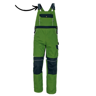 Naprawa szelek w spodniach roboczych