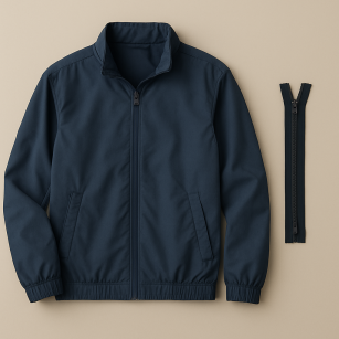 Wszywanie (wymiana) zamka w kurtce letniej (cena z zamkiem)